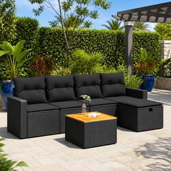 Comfortable and Reliable 6-Piece Garden Sofa Set