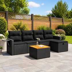 Reliable 6-Piece Garden Sofa Set with Durable Features
