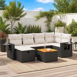 Warm and Practical 7-Piece Modular Garden Sofa Set