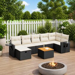 8-Piece Garden Sofa Set: Comfort and Convenience Combined