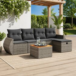 Comfortable and Value-Packed 6-Piece Garden Sofa Set