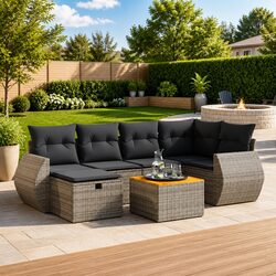 Comfortable 7-Piece Sofa Set for Outdoor Enjoyment