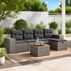 Comfortable and Practical 6-Piece Garden Sofa Set