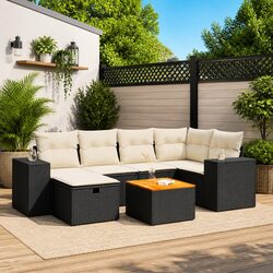 Warm and Functional 7-Piece Garden Sofa Set