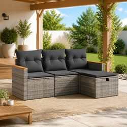 Comfortable and Stylish 4-Piece Garden Sofa Set