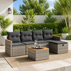 Comfortable and Durable 6-Piece Garden Sofa Set