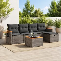 6-Piece Grey Garden Sofa Set: Quality and Value