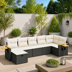 Comfortable and Practical 7 Piece Garden Sofa Set for Outdoors