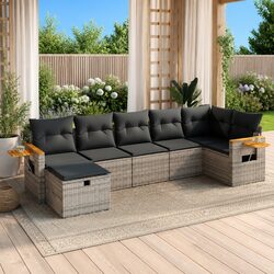 Comfortable and Practical 7 Piece Garden Sofa Set