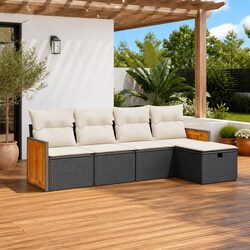 5-Piece Garden Sofa Set: Practical and Reliable Seating