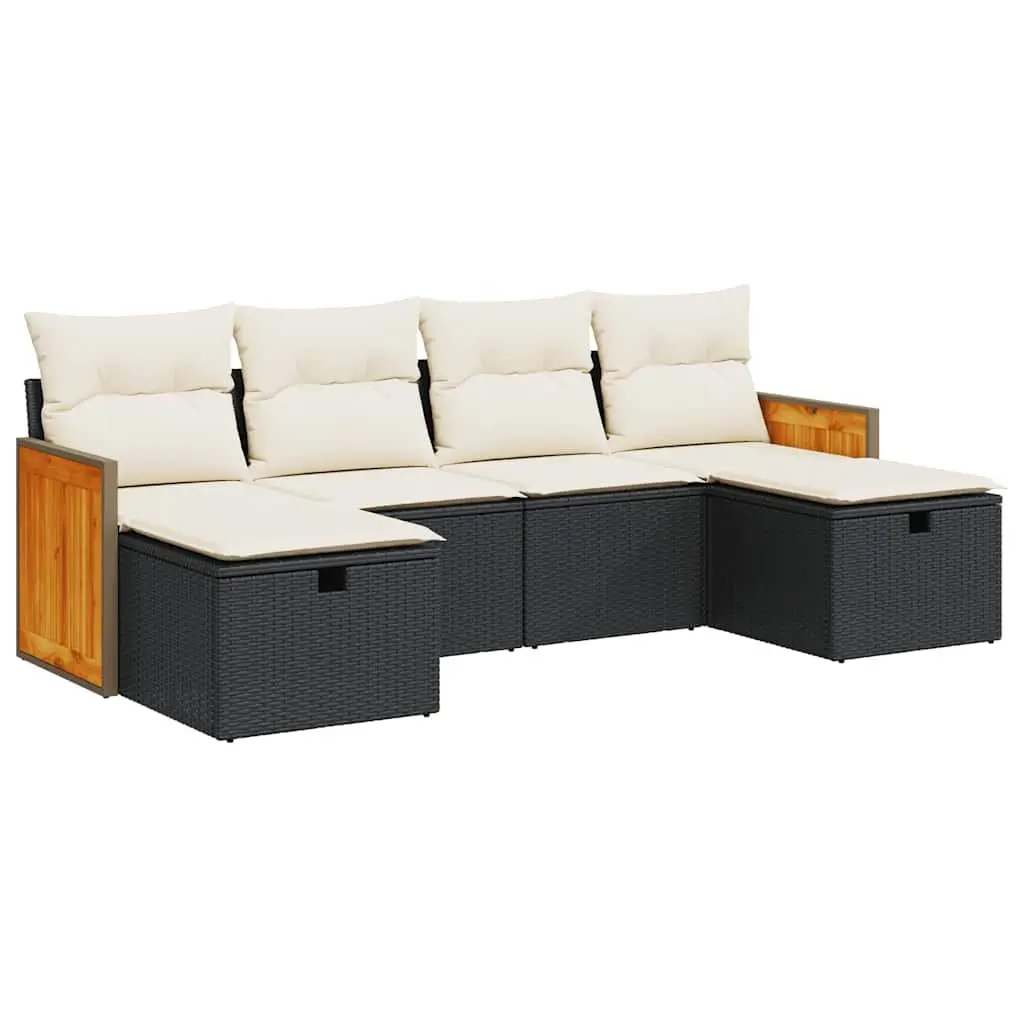 6 Piece Garden Sofa Set