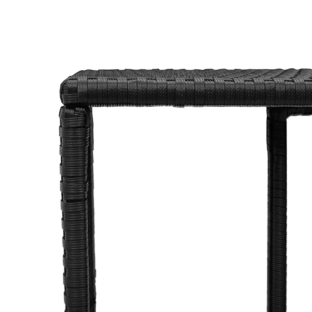 Garden Sofa Set 10 Piece Outdoor Furniture Black Poly Rattan Patio Lounge
