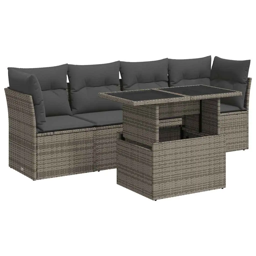 5 Piece Garden Sofa Set for Comfort and Style