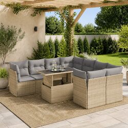 Comfortable 9-Piece Outdoor Sofa Set for Relaxation
