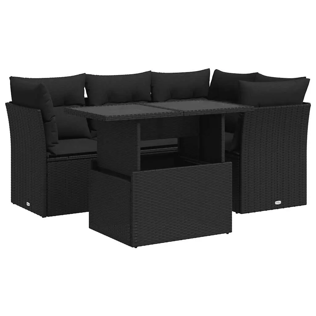 5-Piece Garden Sofa Set with Storage