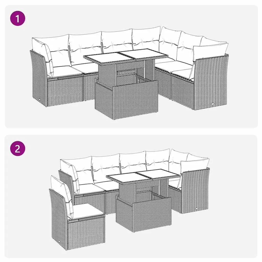 7-Piece Garden Sofa Set