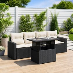 Value-Driven 5 Piece Garden Sofa Set for Outdoor Comfort