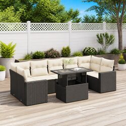 Comfortable 8-Piece Garden Sofa Set with Storage Options