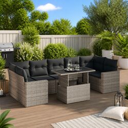 Reliable 8 Piece Grey Sofa Set: Practical and Functional
