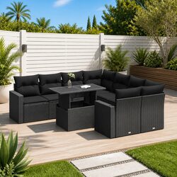 Comfortable and Practical 9 Piece Garden Sofa Set