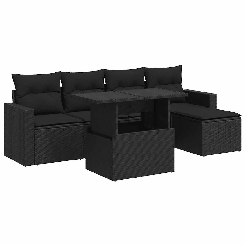 6-Piece Garden Sofa Set with Storage