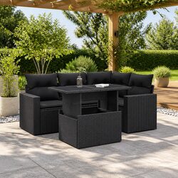 Comfortable 5 Piece Garden Sofa Set with Practical Features
