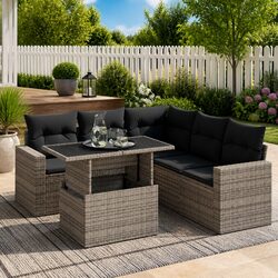 Warm and Welcoming 6-Piece Garden Sofa Set