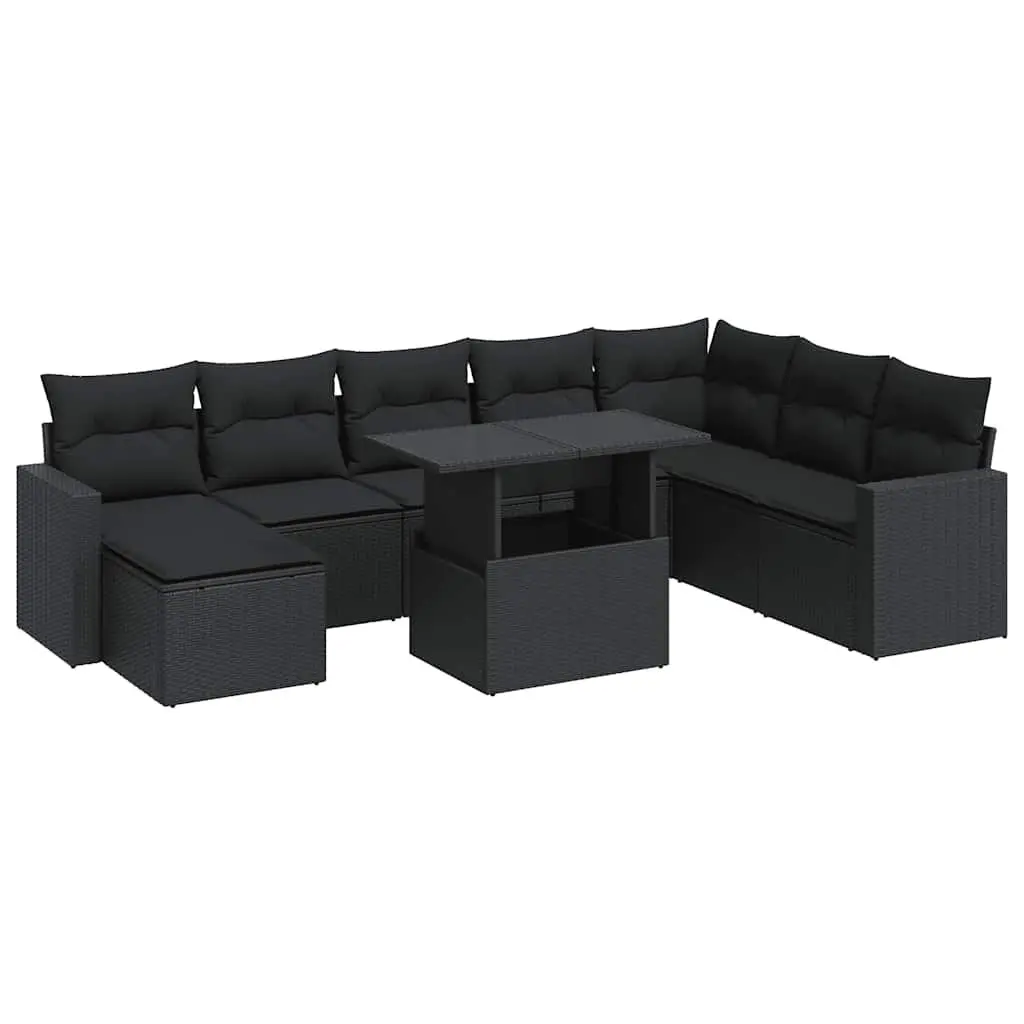9-Piece Garden Sofa Set with Storage