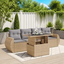 Cozy 5-Piece Garden Sofa Set with Removable Cushion Covers