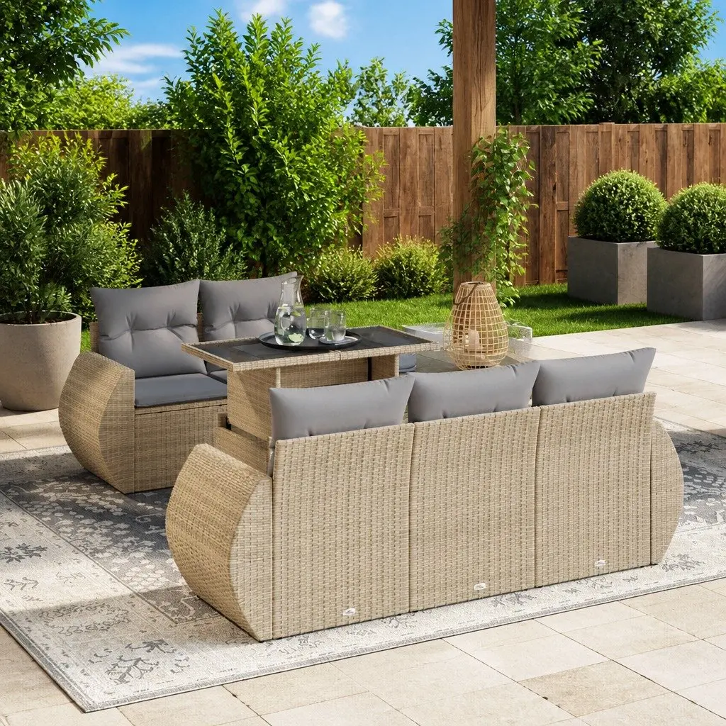 6-Piece Garden Sofa Set