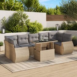 Comfortable and Practical 8-Piece Garden Sofa Set