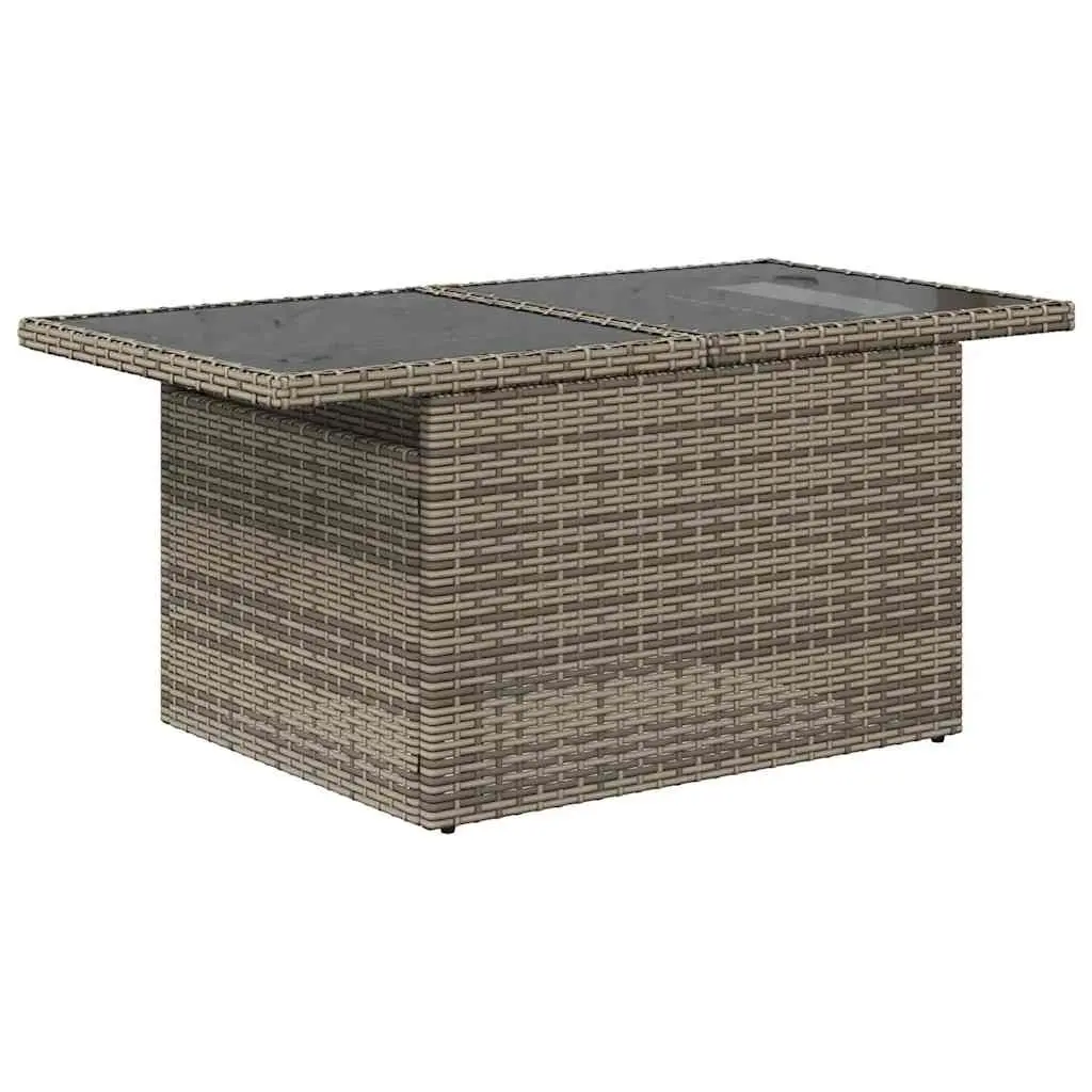 Garden Sofa Set 5 Piece Outdoor Furniture Grey Poly Rattan Patio Lounge