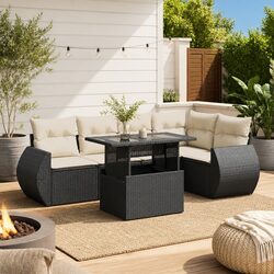 Affordable and Practical 6-Piece Garden Sofa Set