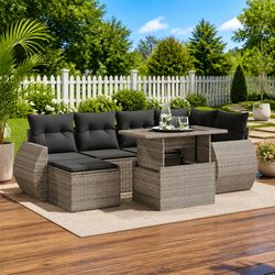 Comfort Meets Value in This 7 Piece Outdoor Sofa Set