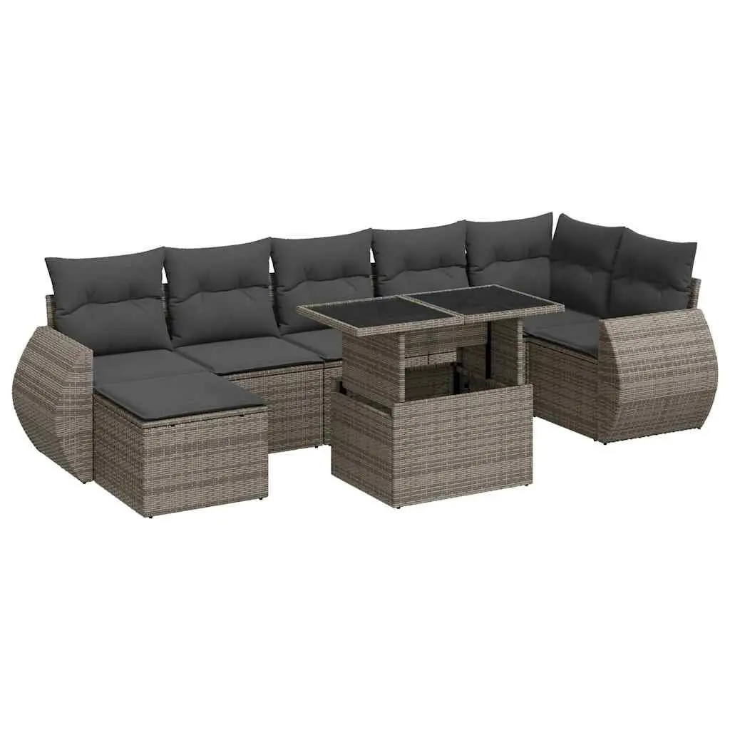 8-Piece Garden Sofa Set with Comfort in Mind