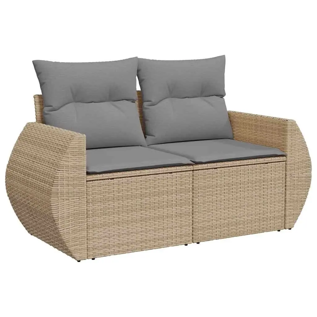 Beige 11 Piece Outdoor Sofa Set
