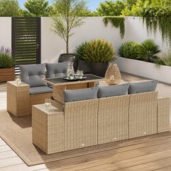 Reliable 6 Piece Garden Sofa Set: Comfort and Utility