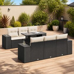 Comfortable 7 Piece Garden Sofa Set with Practical Features