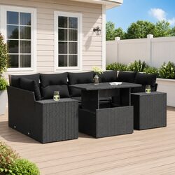 Comfortable and Practical 7 Piece Garden Sofa Set