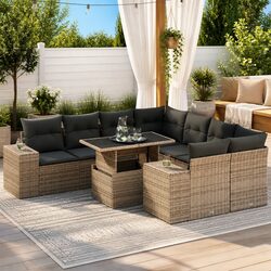 Comfort and Value: 9-Piece Outdoor Sofa Set