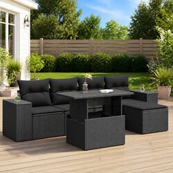 Comfortable and Versatile 6 Piece Garden Sofa Set