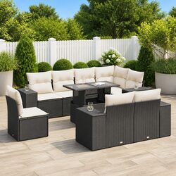 Reliable and Practical 9-Piece Garden Sofa Set for Outdoors