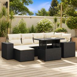 Comforting 7-Piece Garden Sofa Set with Versatile Features