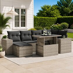 Comfortable and Versatile 7 Piece Garden Sofa Set