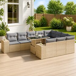 Comfortable 11 Piece Outdoor Sofa Set with Value