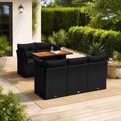 Comfortable 6-Piece Outdoor Sofa Set with Storage