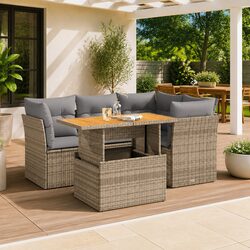 Value and Comfort in a 5-Piece Garden Sofa Set
