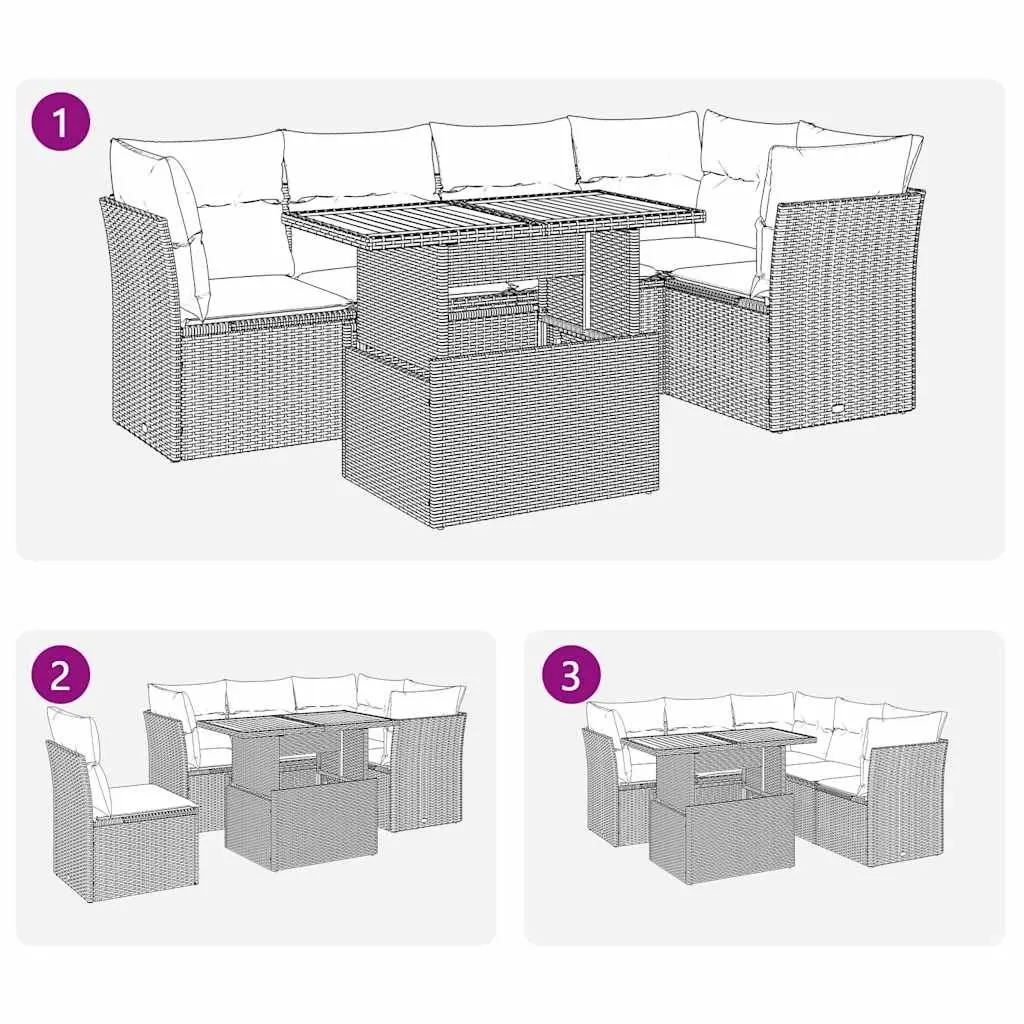6-Piece Outdoor Sofa Set