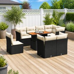 Comfortable and Practical 9 Piece Garden Sofa Set