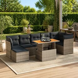Comfort and Value: 8 Piece Modular Garden Sofa Set